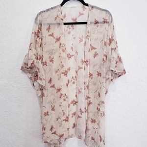 Cream and terracotta Kimono